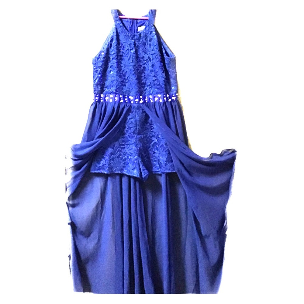 Blue fancy romper